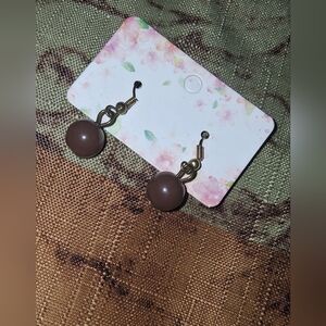 Brown Dangle Earrings